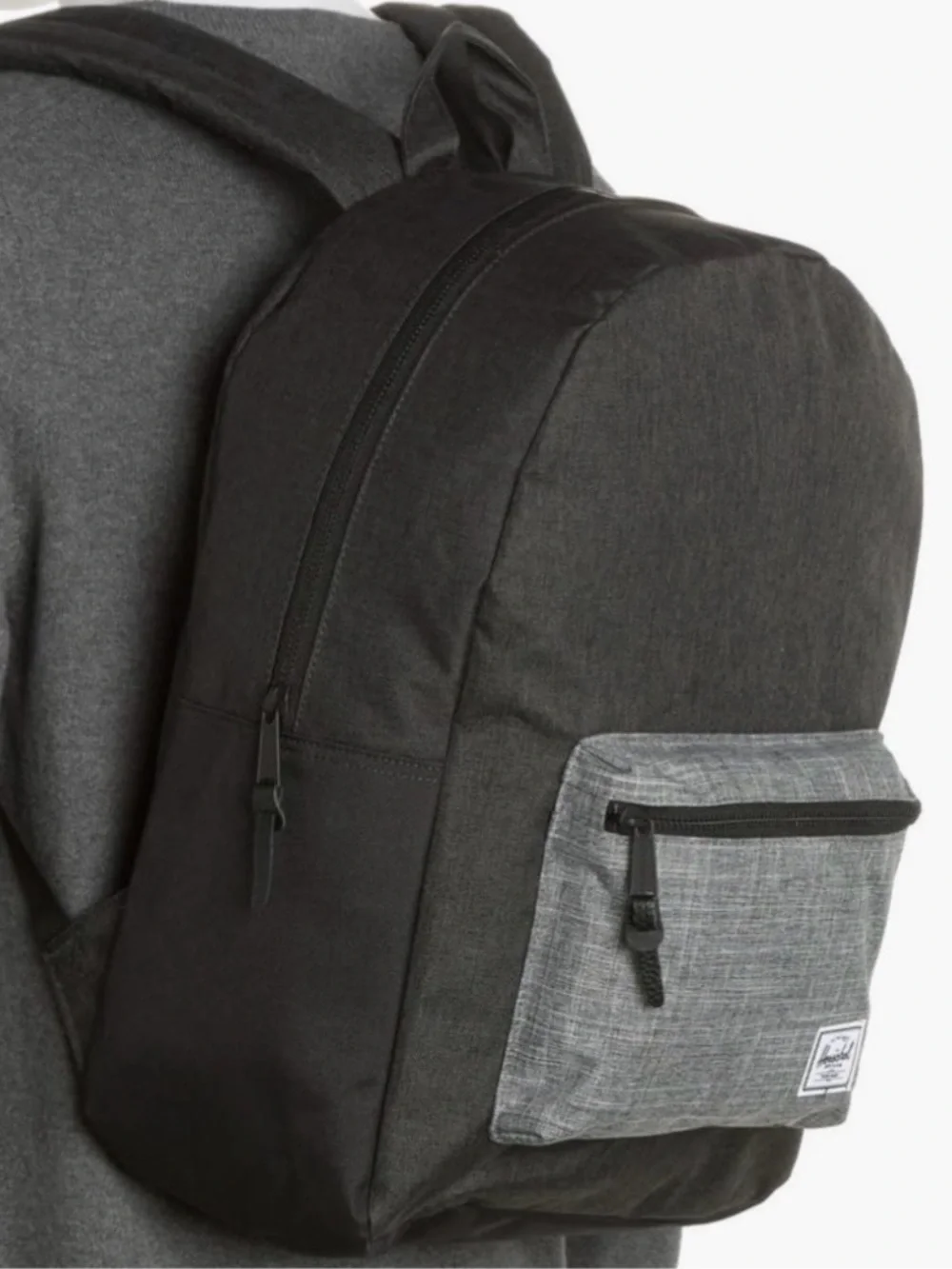 Herschel Supply Company Classic Two-Tone Black & Gray Backpack *New*